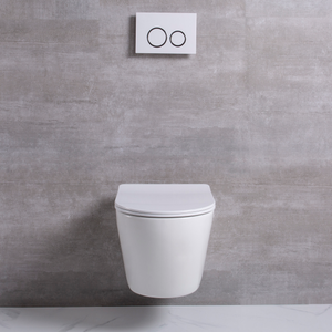 Cubetas De baño De cerámica china De gran oferta, inodoro montado en el inodoro, inodoro europeo colgado en la pared sin montura - Product Image 3