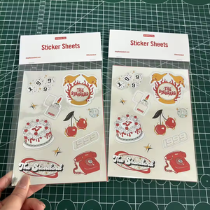 Toptan su geçirmez özel kişiselleştirilmiş karikatür Logo baskı OPP torba paketi ile vinil öpücük kesim etiket levha - Product Image 5