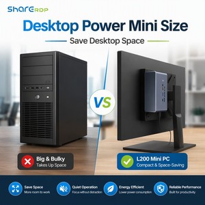 Sharerdp Factory OEM, Nuevo Producto Personalizado, <span class=keywords><strong>Mini</strong></span> PC Portátil L200 H610, Core I3 I5 I7 I9, Carcasa Barebone <span class=keywords><strong>Mini</strong></span> ITX para PC de Escritorio - Product Image 2