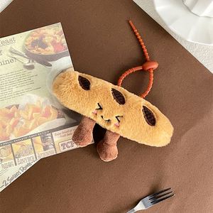 Creative Croissant Plush Keychain Cute Baguette Charm Simulation Food Keyring Soft Toy <b>Gift</b> for Women Girls <b>Bag</b> Purse Decoration - Product Image 4