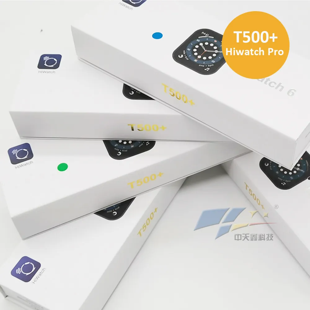 جديد 1.75 بوصة كامل الشاشة T500 + ساعة ذكية سلسلة 6 2021 الإصدار 6 زائد reloj الاتصال اللاسلكي iwo 13 smartwatch hiwatch