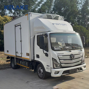 Camion frigorifique Foton 4x2 d'occasion, manuel, diesel, moteur Cummins, 10 tonnes, pour la livraison de viande fraîche, de fruits de mer et de produits de la chaîne du froid - Product Image 6