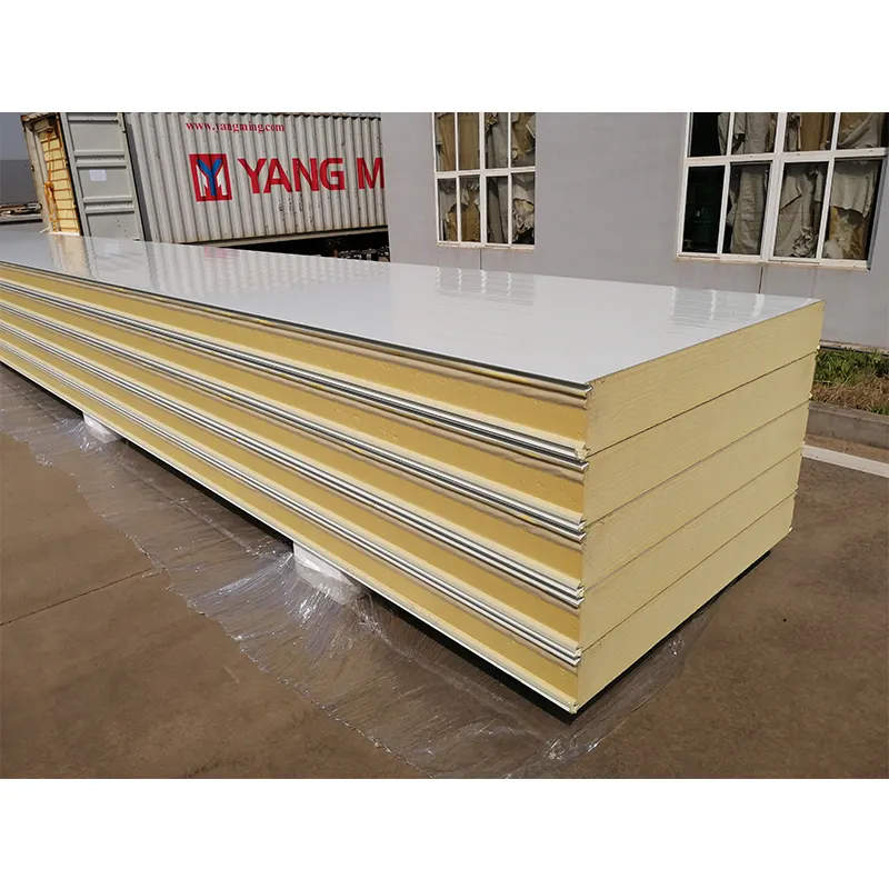 FM Approved Stainless Steel Metal Covered Corrugated Insulated PIR PUR Sandwich Panel for Wall Roof and Cold/Clean Room Price