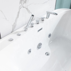 Nouvelle baignoire de massage à remous en acrylique autoportante de luxe portable avec siège et <span class=keywords><strong>jacuzzi</strong></span> - Product Image 6