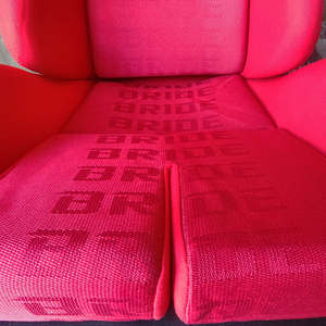 BR10-Red1 бархатные регулируемые гоночные ковшовые сидения для взрослых с узором "гусиная лапка" для BMW M3 E30-E93/F30-F80/G20 - Product Image 3