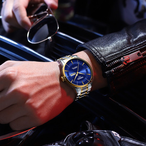 Reloj de Buceo de Cuarzo de Lujo para Hombre, Esfera de Cristal de Zafiro, Caja de Acero Inoxidable 316L, Resistente al Agua hasta 100 Bares, Visualización de Números Arábigos - Product Image 3