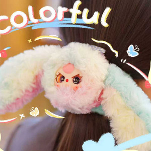 Cute Plush Flower Hair <b>Ring</b> For <b>Kids</b> Girls Cartoon Style Gift - Product Image 3