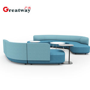 Greatway SF134 Sofá semicircular para área de conferencia comercial Muebles de vestíbulo Sala de espera Juegos de sofás Salón moderno Oficina - Product Image 2