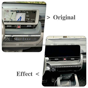 High Strength Autoclave Dry Carbon <b>Driver</b> Side Dashboard Screen Lower Protective Trim Pair For Left Hand Drive 2022-2025 Ioniq 5 - Product Image 4