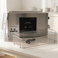 GTSONIC-D20 Pembersih Ultrasonik 20L Baja Tahan Karat dengan Mesin Pembersih Ultrasonik 400W untuk Pembersihan Bagian Logam Gigi Laboratorium Degas