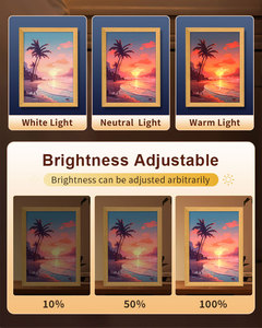 <span class=keywords><strong>Cadre</strong></span> photo en bois pour la décoration de la chambre Creative Anime Led Shadow BOX Style Art Déco Cartoon <span class=keywords><strong>Luffy</strong></span> Light Painting - Product Image 5