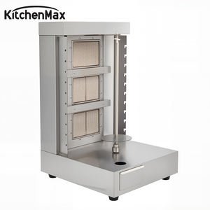 Máquina Vertical de Shawarma a Gas KitchenMax, Parrilla Comercial para Restaurantes de Oriente Medio y Comida Callejera - Product Image 3