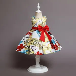 BD106 Flower Girl Dress Wholesale Kids Ball Gown Age 3-10 Years Old New Fancy Girl Party Design Dress