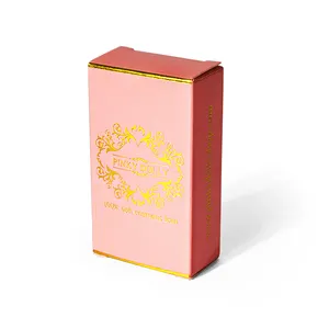 Hochwertige, individuell bedruckte, glänzende, goldene Karton-Kosmetik verpackung