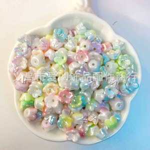 ลูกปัดอะคริลิกรูปดอกไม้ 4x8 มม. สีไล่ระดับ สำหรับทำเครื่องประดับ อุปกรณ์ DIY ขายส่ง แหล่งผลิตอี้หวู่ ฤดูใบไม้ผลิ 2025 - Product Image 1