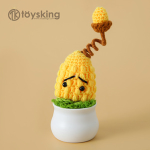 Recuerdos de juegos infantiles plantas de flores hechas a mano guerra pequeña serie Zombie decoración de escritorio de estudiante en maceta - Product Image 3