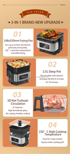 Nuevo estilo, electrodomésticos de cocina de alta calidad, freidora de aire de 5L con función en pantalla táctil Digital, máquina freidora de aire para uso doméstico - Product Image 2