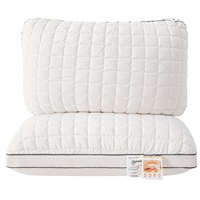 Oreiller de sommeil minimaliste en fibre de velours, qualité export, ultra-doux et moelleux comme un nuage, avec soutien cervical, lavable en machine, anti-déchirure des fibres.