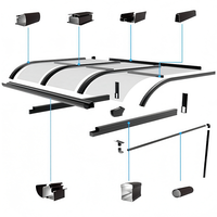 Abri de voiture extérieur en aluminium série 6000, résistant aux UV, imperméable, certifié ISO9001, soudage, pliage, taille personnalisée