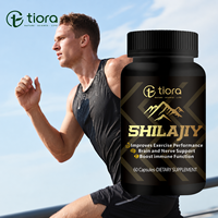 Capsule de Shilajit Pur de l'Himalaya avec Extrait de Crinière de Lion et de Mousse de Mer – Marque Privée – Complément Quotidien pour la Vitalité
