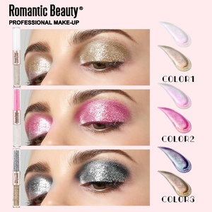Ombretto Liquido <span class=keywords><strong>All</strong></span>'Ingrosso a Doppia Punta, Glitter Scintillante Perlescente Bicolore a Lunga Durata, Trucco Occhi per Donna - Product Image 3