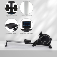 Nouveauté : Rameur d'intérieur pliable en acier avec écran LCD, capacité de 120 kg, logo personnalisé
