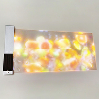 Para instalación de vidrio Pantalla de película publicitaria Película LED transparente Pantalla LED de vidrio transparente suave Módulo de pantalla LED Flexible