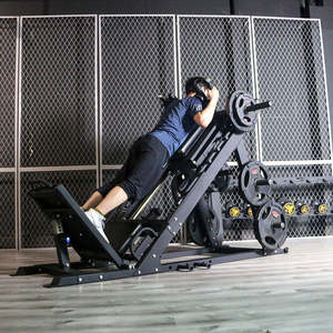 Máquina Combinada Comercial de <span class=keywords><strong>Prensa</strong></span> de Piernas a 45 Grados y Hack Squat - Equipo de Gimnasio de Alta Resistencia para Entrenamiento de Fuerza y Centros de Fitness - Product Image 3