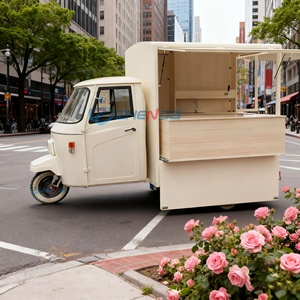 Carrito de Comida Eléctrico de 4 Ruedas para Exteriores, Equipo de Barbacoa de Acero Inoxidable para Venta Ambulante, Camión de Snacks, Pizza, Hot Dogs, Certificado CE - Product Image 5