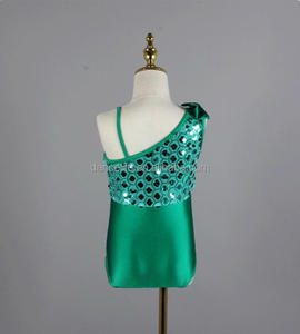 Tutu de ballet vert deux pièces pour performance scénique, robe de danse de ballet la moins chère, tenue de danse de scène pour ballerine pour filles - Product Image 3
