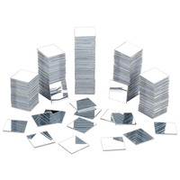 Autocollants muraux en mosaïque carrée de petite taille, 100/50/20 pièces, autocollants miroir en acrylique DIY, décoration intérieure, autocollants pour salon