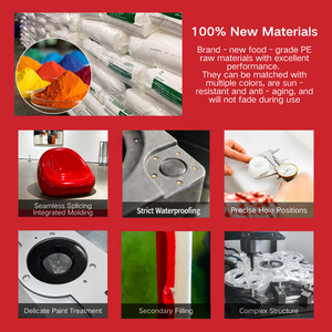 Galleggianti in HDPE OEM per banchine, produzione rotostampaggio, stampi in alluminio, blocchi galleggianti per banchine, tamburi galleggianti - Product Image 4