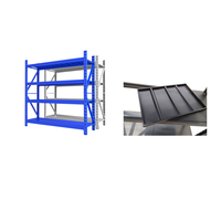 Étagères de stockage d'entrepôt en acier laminé à froid, réglables, électrostatiques, revêtues de poudre, de la marque Guichang, capacité de 100 à 500 kg par niveau