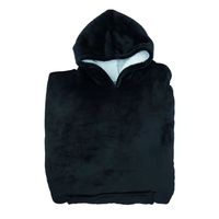 Extralange Flanell-Decke mit Ärmeln Winter-Kapuzenpullover Unisex Fleece-Riesen-TV-Decke Übergroß Neu