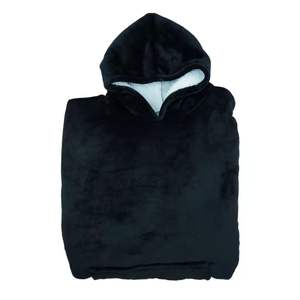 Manta con Capucha Extra Grande de Microfibra Sherpa, Personalizable, Cómoda, de Felpa, Moderna, Tejida, con Diseño Natural - Product Image 5