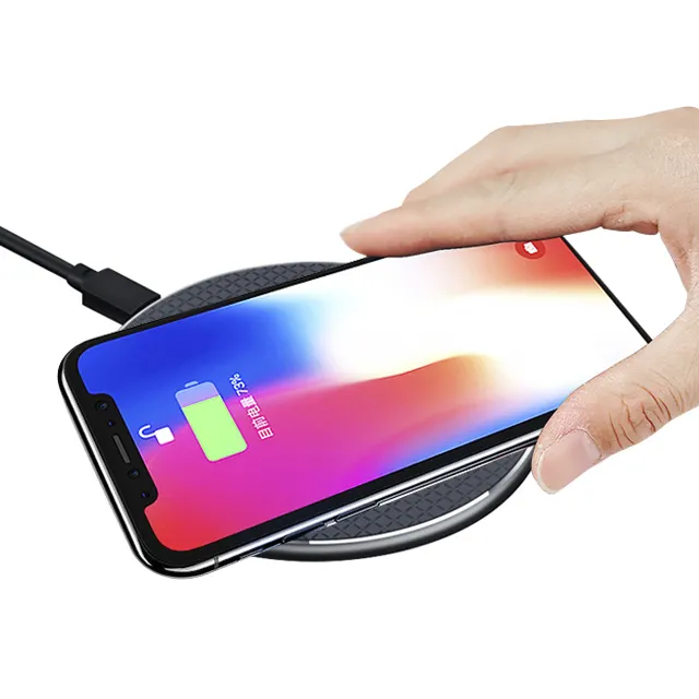 2022 New design metal alloy 10w fast charging wireless charger for mobile phone ix 11/12/13 huawei xiaomi