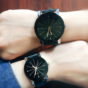 3975 <strong>Couple</strong> <strong>Watches</strong> Fashion Lovers <strong>Watches</strong> Casual and Quartz Dial Clock Leather Wrist <strong>Watch</strong> - Product Image 4
