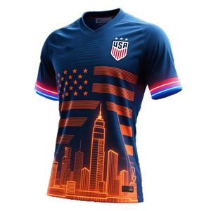 CT66 하이 퀄리티 2026 사용자 정의 디자인 OEM 축구 T 셔츠 승화 인쇄 새로운 디자인 박시 플레이어 팬 축구 저지 - Product Image 5