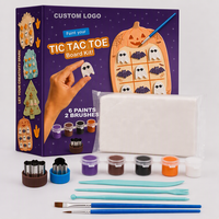 Kit de Pâte à Modeler Auto-Durcissante Sans Cuisson Tic Tac Toe – Fabricant de Jeux de Société – 500g de Pâte à Modeler – Jouet Éducatif pour Enfants – Idéal pour les Fêtes et Cadeaux