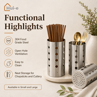 Porte-baguettes multifonctionnel en acier inoxydable doré de style coréen, fabriqué à Chaozhou, résistant à la rouille, compatible lave-vaisselle, pour usage en restaurant