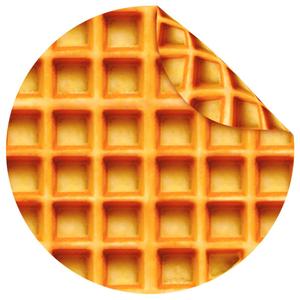Manta de Franela Tejida 100% Poliéster con Diseño de <span class=keywords><strong>Pizza</strong></span> Waffle Redonda para Cama, Oficina, Viajes y Regalos - Product Image 2