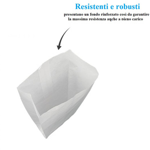 Sacs en papier kraft blanc 22x44 cm pour l'emballage et le transport alimentaire - Product Image 5