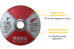 Disque abrasif en céramique 115 mm pour métal et bois, finition lisse, film violet - Product Image 5