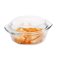 Ensemble de casseroles en verre borosilicate résistant à la chaleur, compatible avec les plaques à induction, fabrication directe d'usine, pot à soupe classique, ustensiles de cuisine