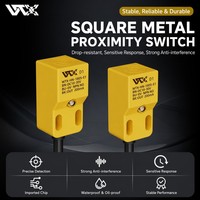 Capteur de Proximité Étanche IP67 Type Bloc, Détecteur de Métal avec Indicateur LED pour Ligne de Convoyage, Fourniture OEM