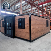 Villa préfabriquée de luxe pliable 20-40 pieds, maison mobile habitable 1-3 chambres, maison conteneur modulaire extensible