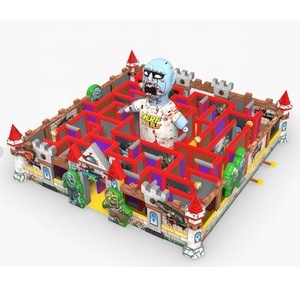 Course d'obstacles gonflable, géant, extérieur, Halloween, Zombie, Nerf, guerre, labyrinthe, gonflable, Halloween - Product Image 1