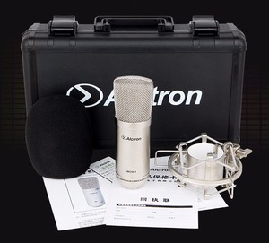 Alctron MC001 콘덴서 마이크 프로 녹음 스튜디오 마이크 쇼크 마운트 및 휴대용 전문 마이크 오디오 - Product Image 5