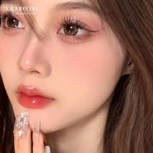 Haipurecon 자연 컬러 콘택트 렌즈 3 톤 컬러 14.5mm 컬러 렌즈 매년 블랙 아이 연락처 자연 매년 - Product Image 6