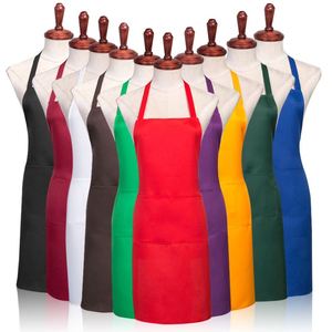 Tablier de cuisine unisexe en polyester tissé, lavable et multi-usage, pour chef, serveur, restaurant, barbecue, vente en gros, promotion de marché et dîner - Product Image 2